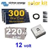 Kit solaire photovoltaïque Victron 12v 300Wc + batterie 220Ah de