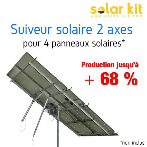 DUAL AXIS SUN TRACKERS FOR 4 SOLAR PANELS