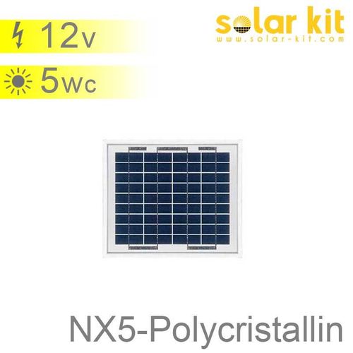 Solar panel 5Wp 12Vdc system