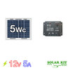 Kit solaire photovoltaique 12v 5Wc