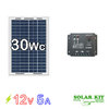 Kit solaire photovoltaique 12v 30Wc ES