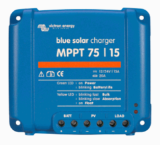Charge controller MPPT 15A 75V 12-24V BlueSolar Victron Energy