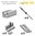 Solar Panel Mounting kit for wood structure - 1 solar panel 35mm