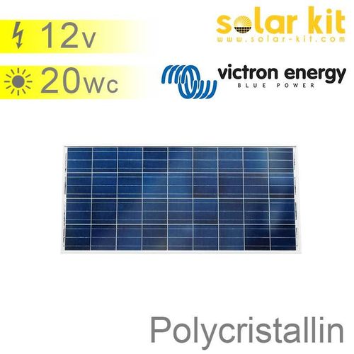 Painel solar fotovoltaico 20Wp 12Vdc
