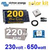 Kit solaire 200Wc sortie 230V 650W VICTRON