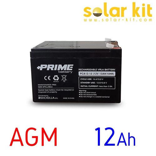 Batterie solaire AGM 12v 12Ah Prime