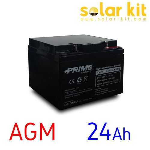 Batterie solaire AGM 12v 24Ah Prime