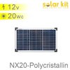 Panneau solaire polycristallin 20W 12V de