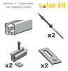 Additional mounting kit for wood structure for 1 more solar panel 35mm