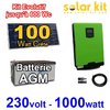 Solar kit 100Wc 1000W/230V PWM - AGM batteries