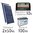 Kit solaire 12v 2x50Wc + batterie 100Ah - regulateur duo