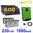 Solar kit 600Wc + inverter-charger 230V 1000W PWM - AGM batteries