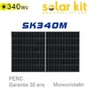 Panneau solaire 340Wc monocristallin - Haut rendement