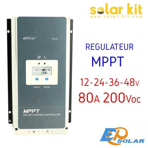 Régulateur MPPT 80A 100V 12-24-36-48V Tracer EPSOLAR