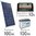 Solar kit 12v 100Wc + battery 100Ah - dual batteries controler