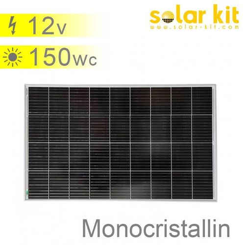 Panneau solaire monocristallin 100W 12V Slim pt